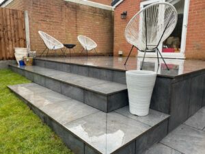 Grey Patio Stone Steps | Pro Gardens