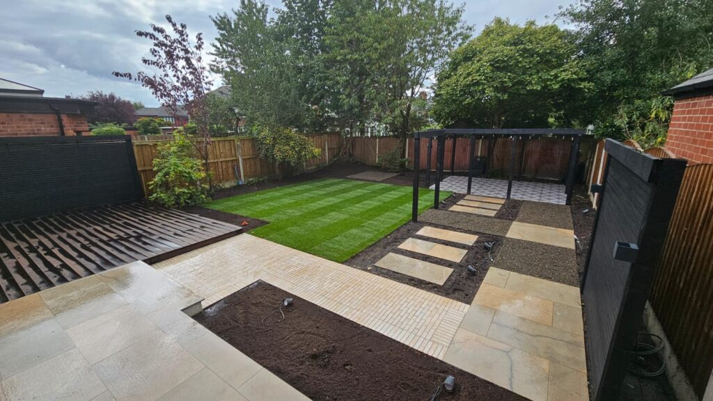 Completed rear garden