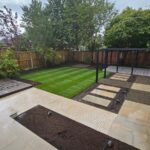 Completed rear garden