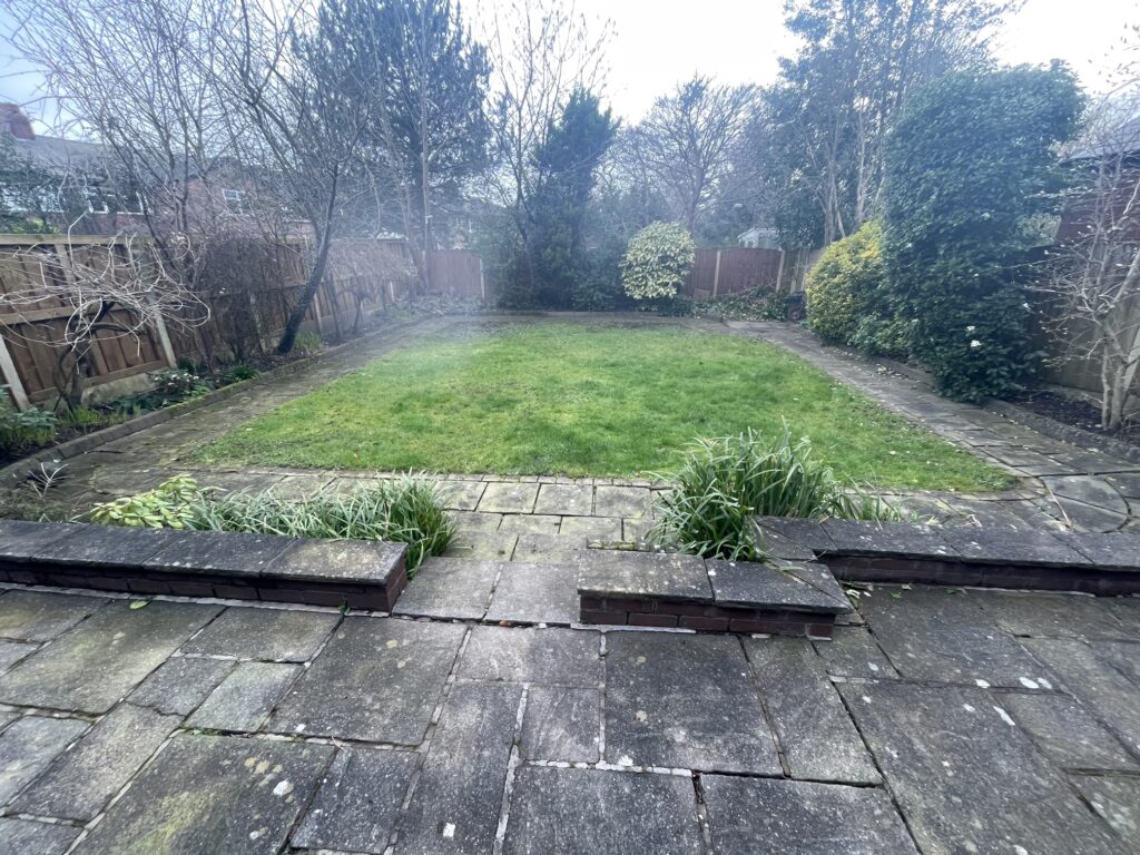 Before image of the garden build