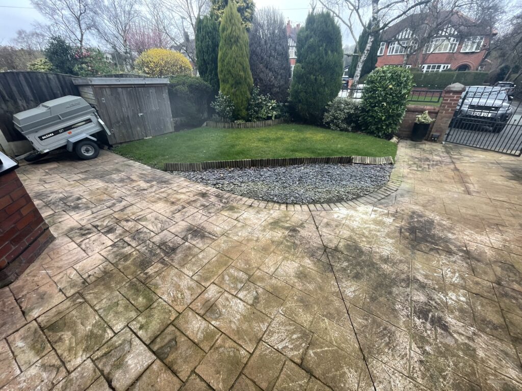 Before image of the front garden